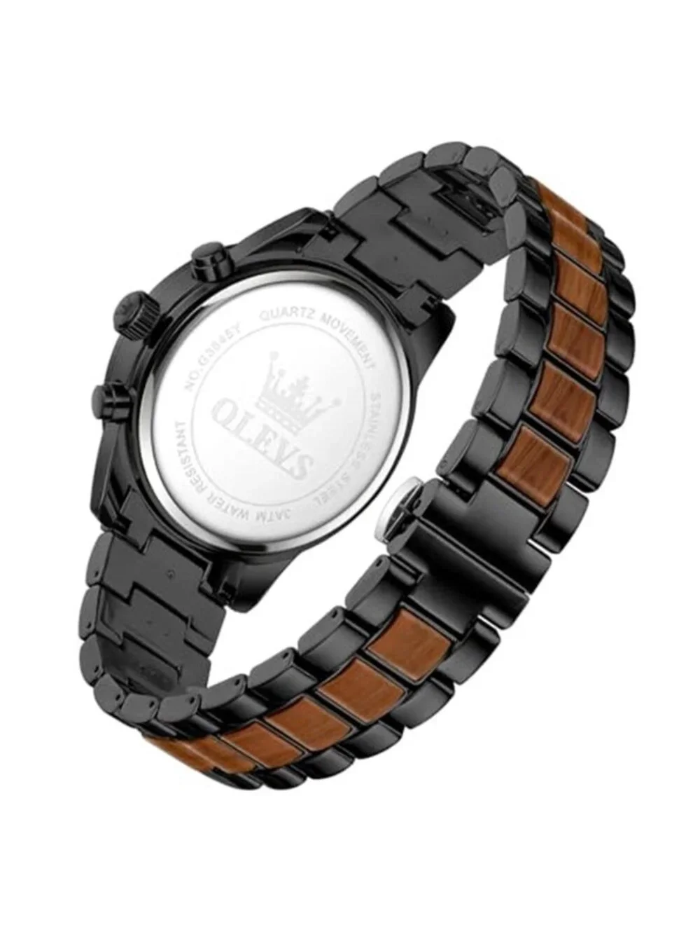 Men Analog Quartz Waterproof Watches Multifunction Chronograph Diamond